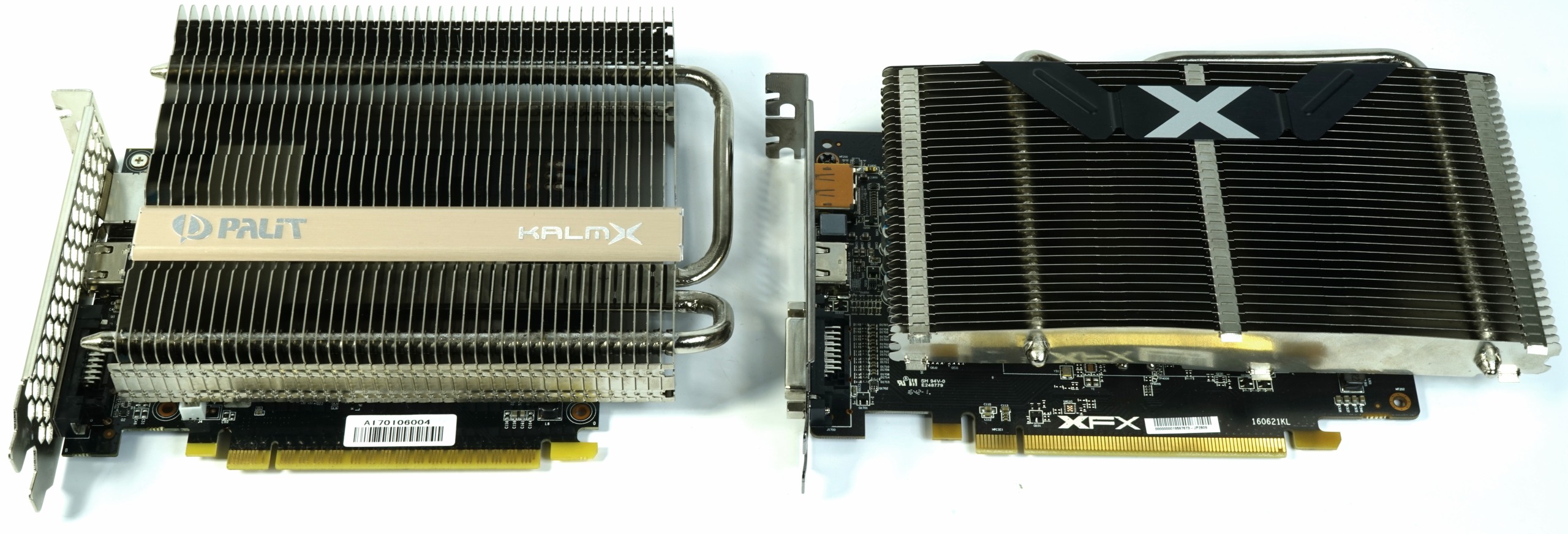 Palit GTX 1050 Ti KalmX 4GB vs. XFX 
