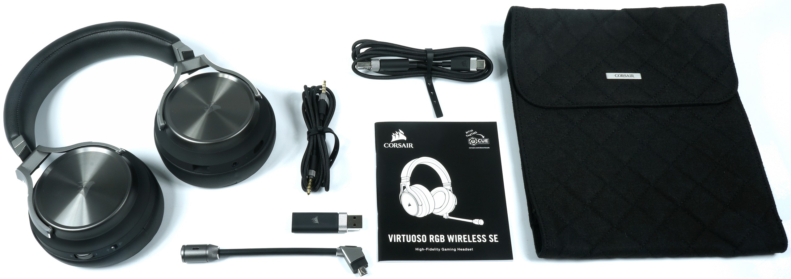 CORSAIR VIRTUOSO RGB Gaming Headset - HEADSET ONLY NO DONLGE NO