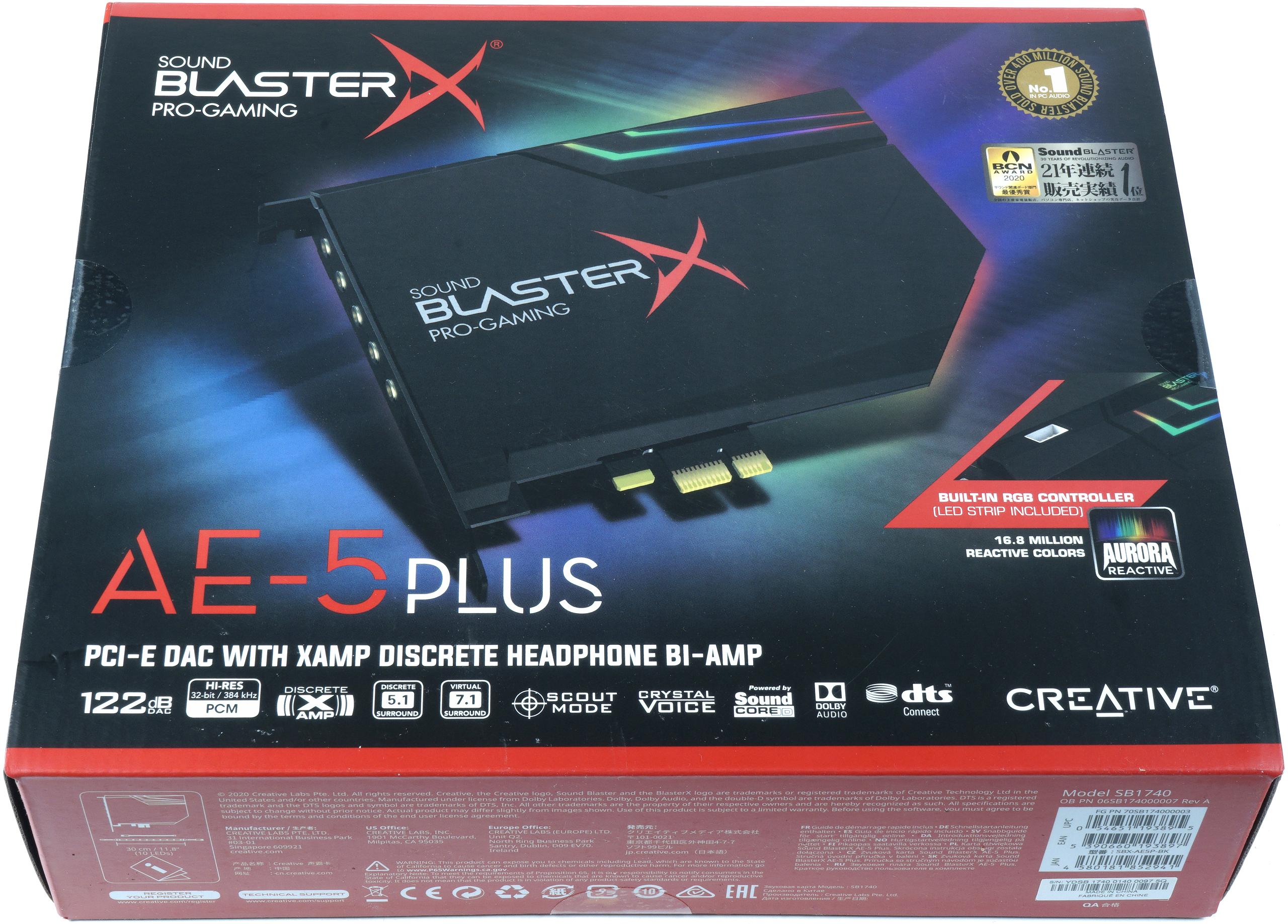 mit | - BlasterX Sound ein Creative Community Wumms viel Reviews Langzeittest igor´sLAB Upgrade Live AE-5 Dolby - und im Digital Plus und DTS