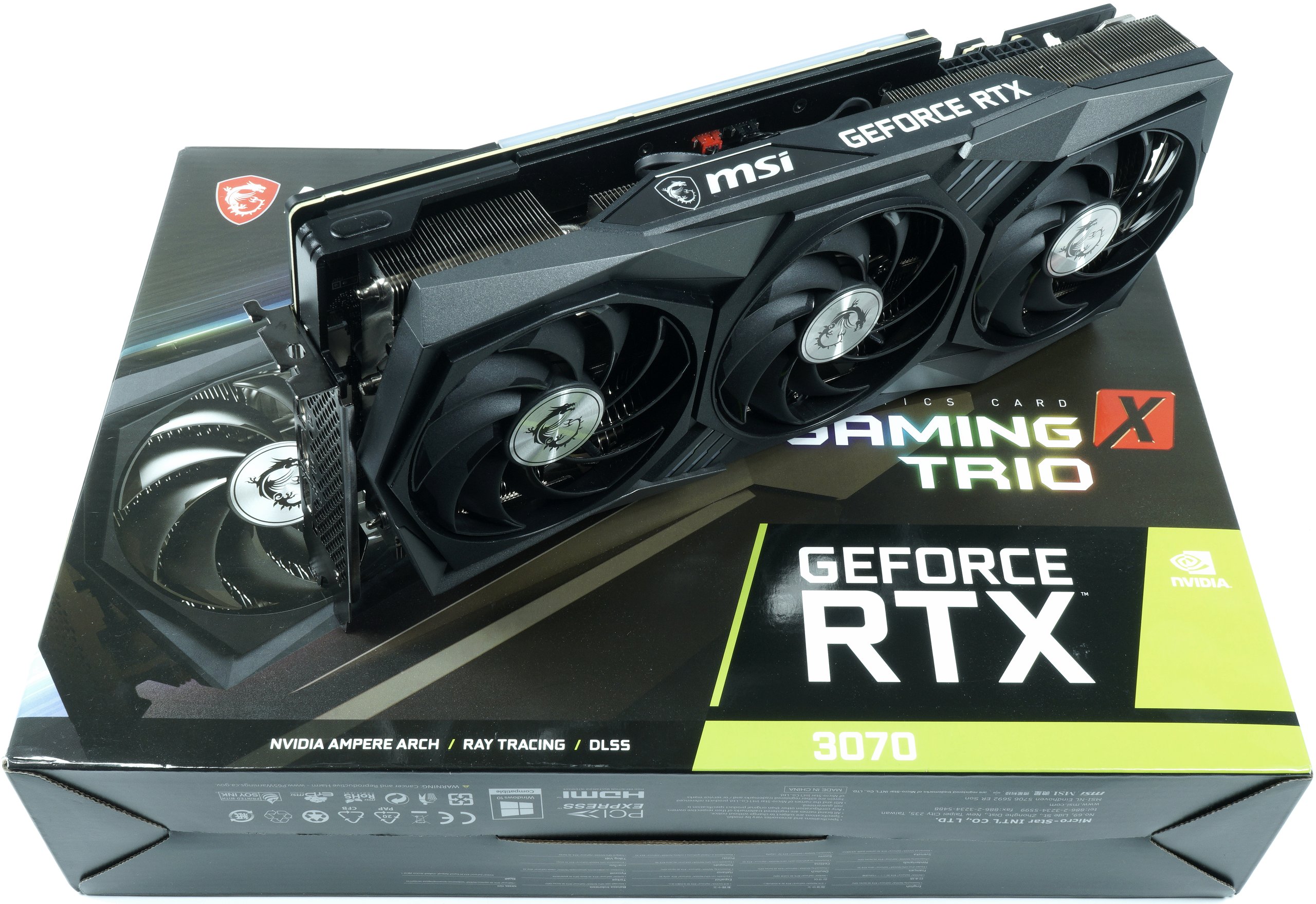 MSI RTX 3070 Gaming X Trio 8GB in test - Heavy chunk on quiet ...