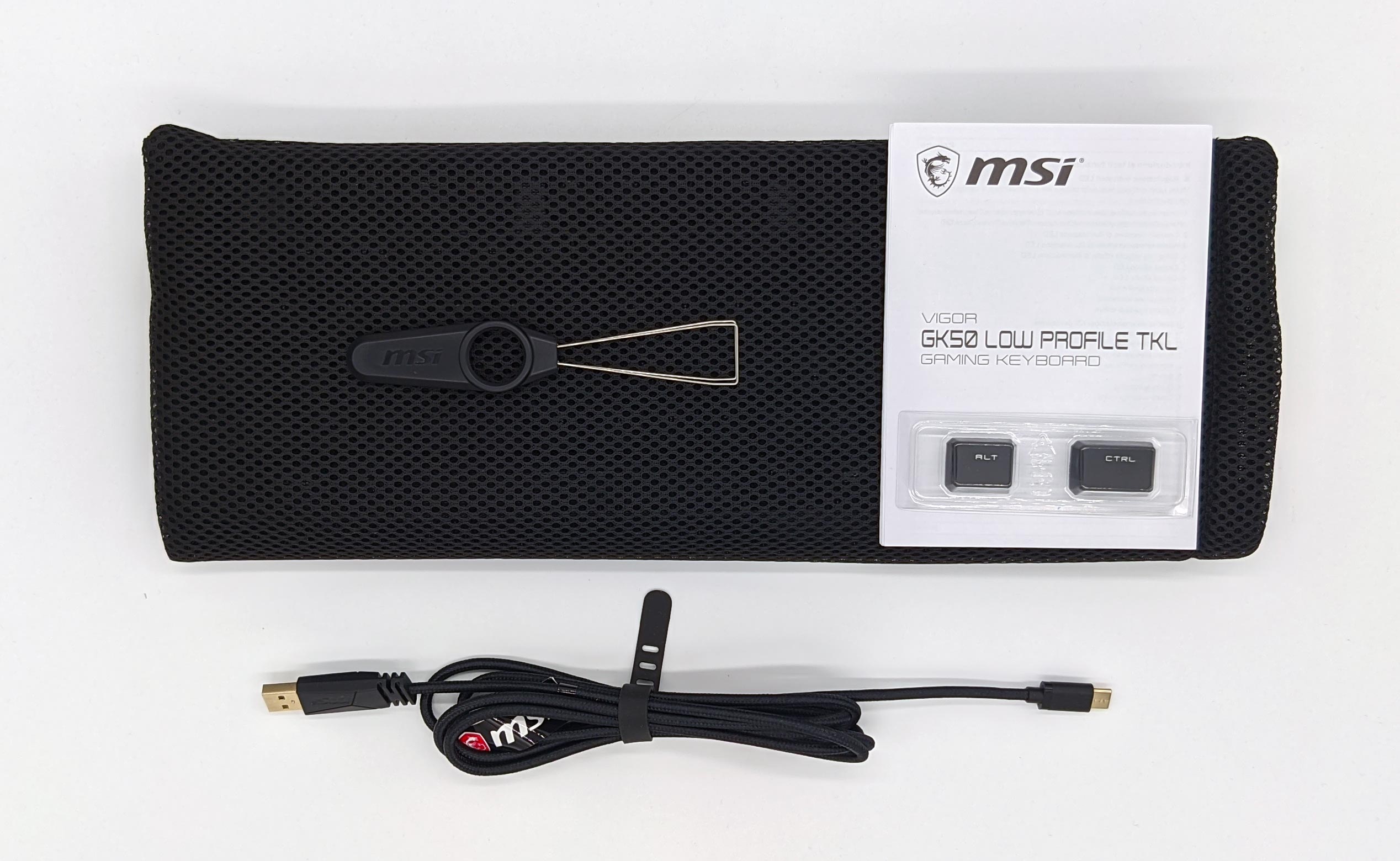 MSI Vigor GK50 Low Profile sound Keyboard flat switches Review | a igor´sLAB special TKL with 