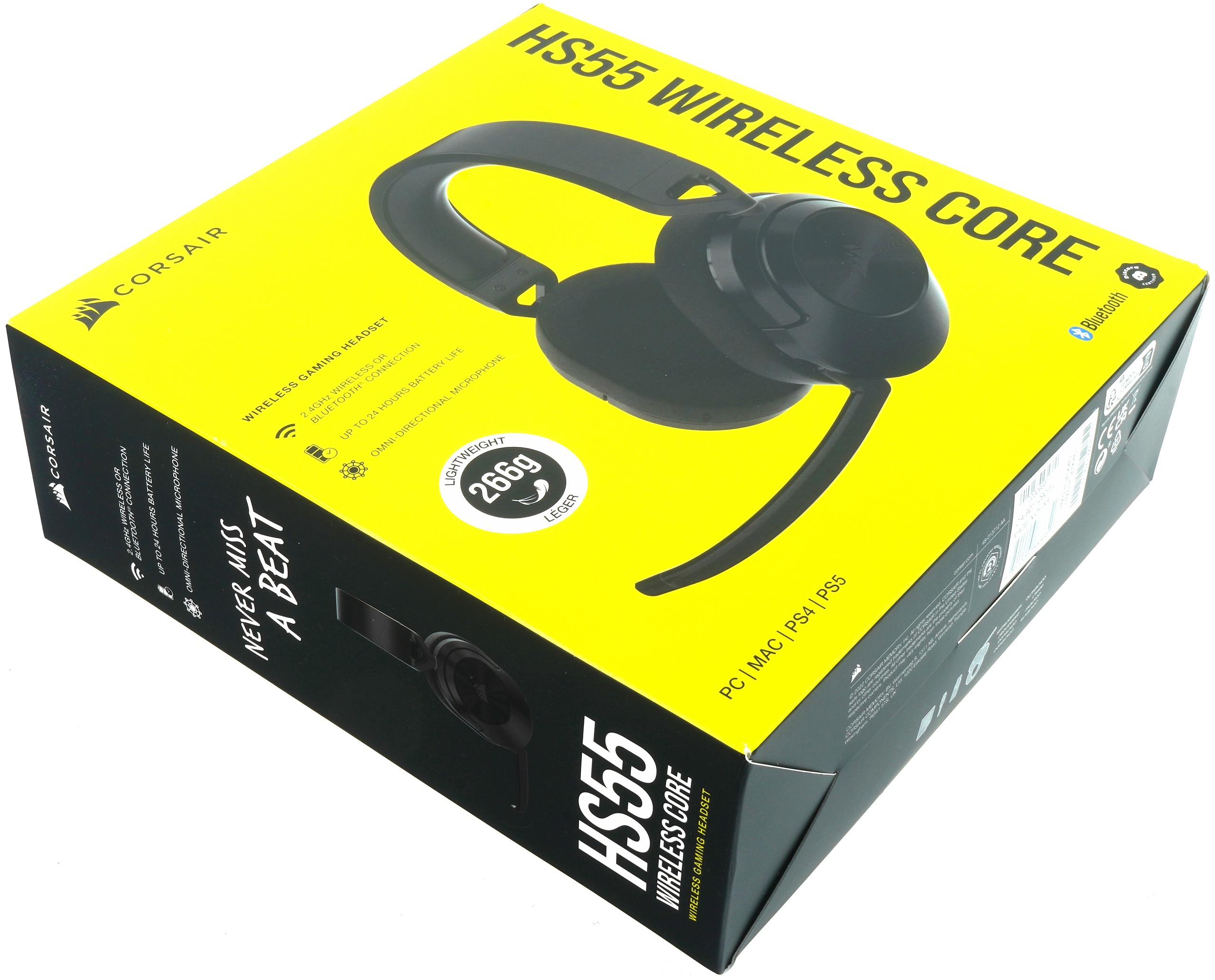 Corsair HS55 Wireless Core Gaming Headset Wireless Audio or Bluetooth
