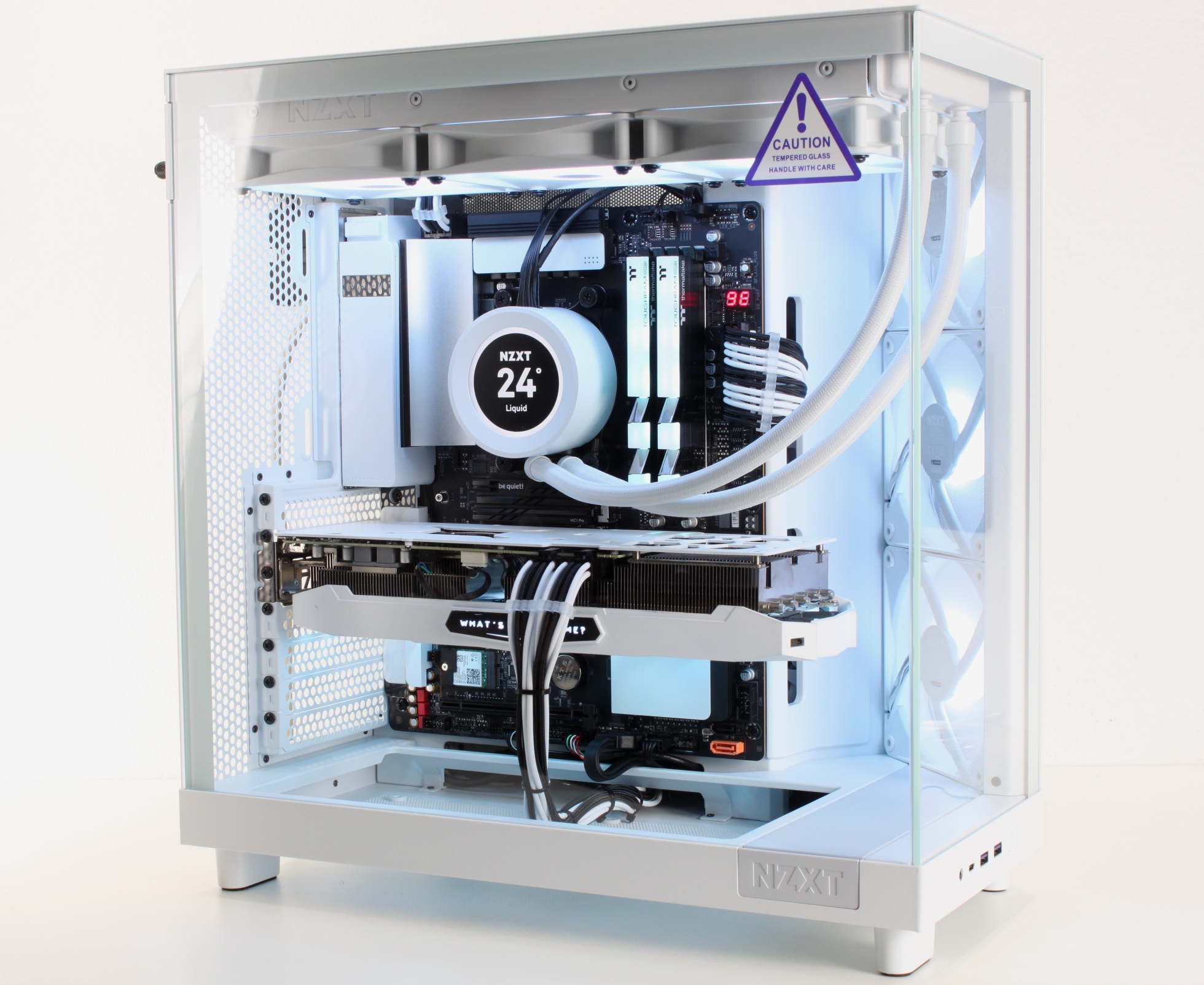  NZXT H6 Flow RGB Mid-Tower Airflow Case with 3 RGB